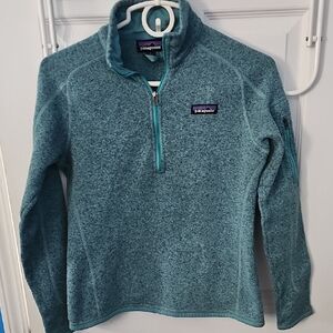 Patagonia Women's Blue-Green Cowl Sweater